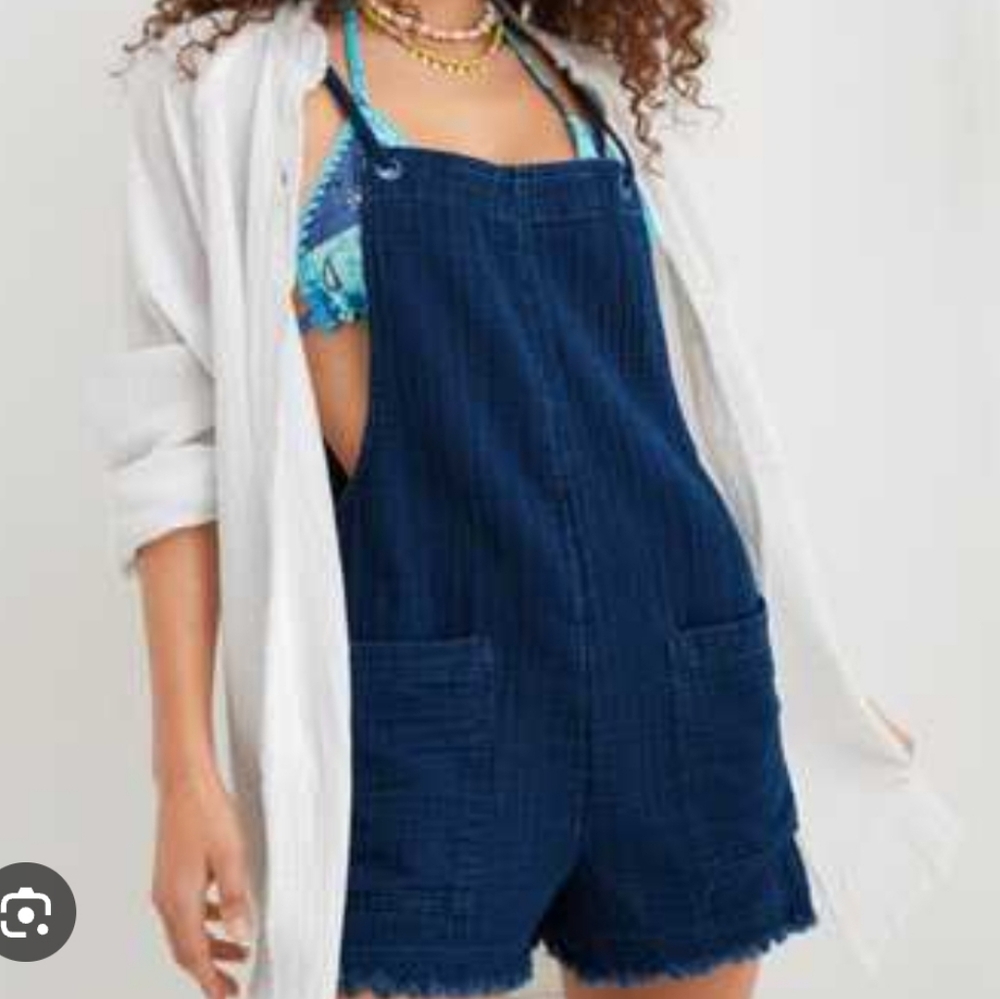 Aerie Gauze Bohemian Overalls With Pockets